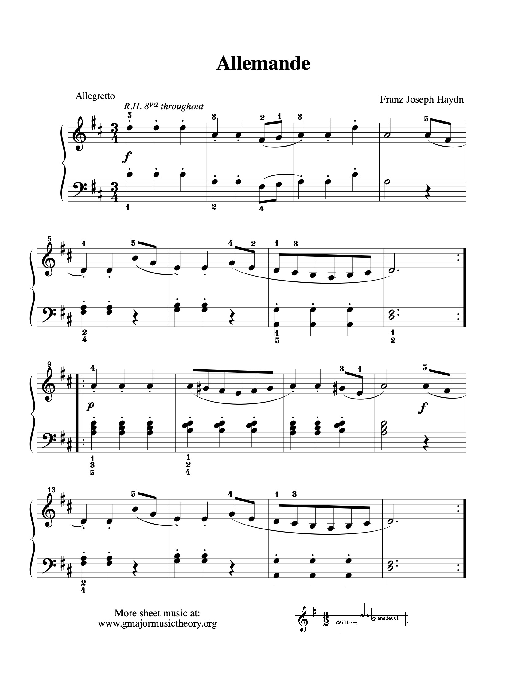 Free Piano Music! Alphabetical List A