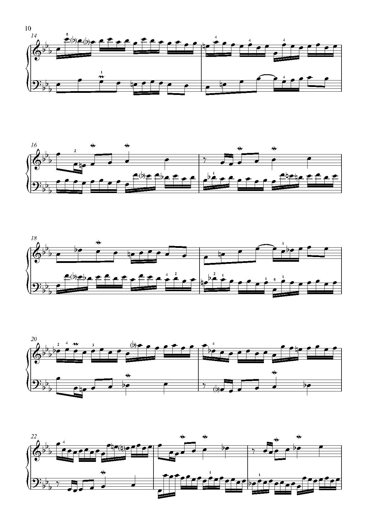 Invention No. 5 sheet music — page 2