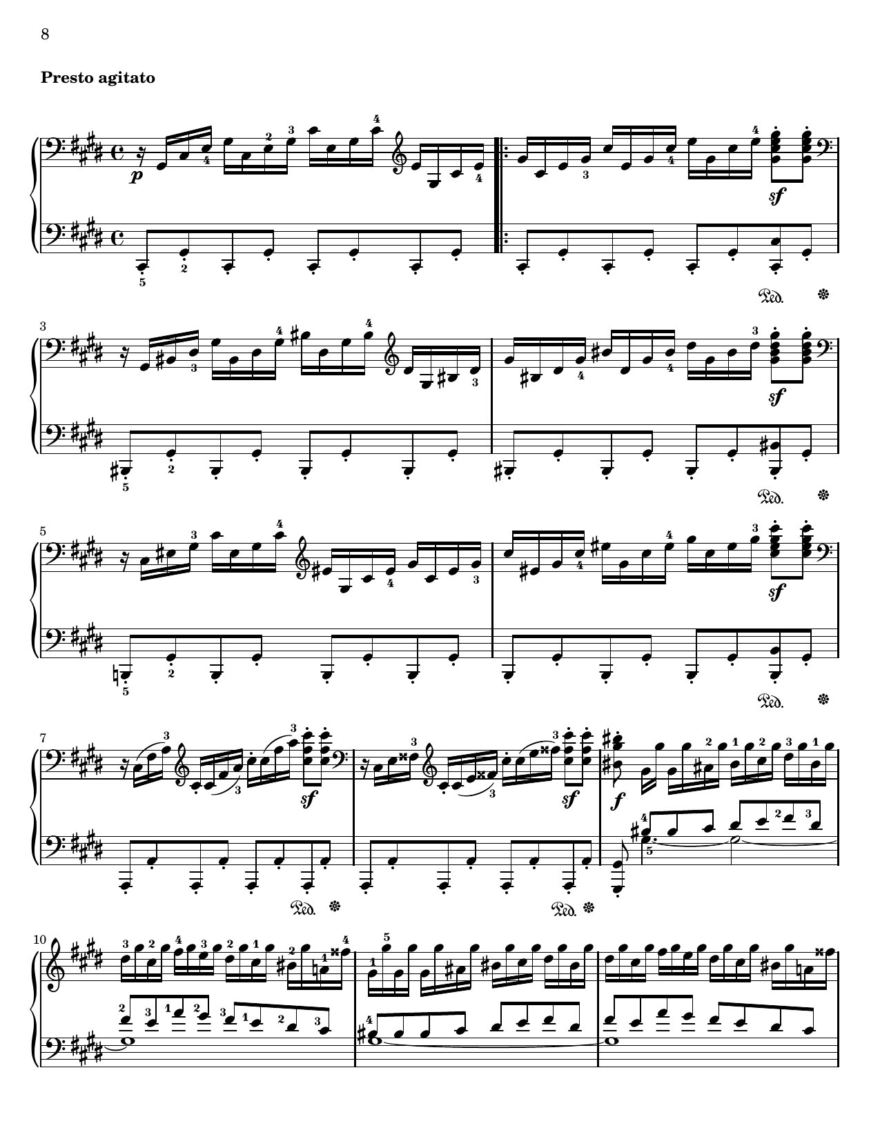 Sonata No. 14, Op. 27, No. 2 sheet music — Movement III