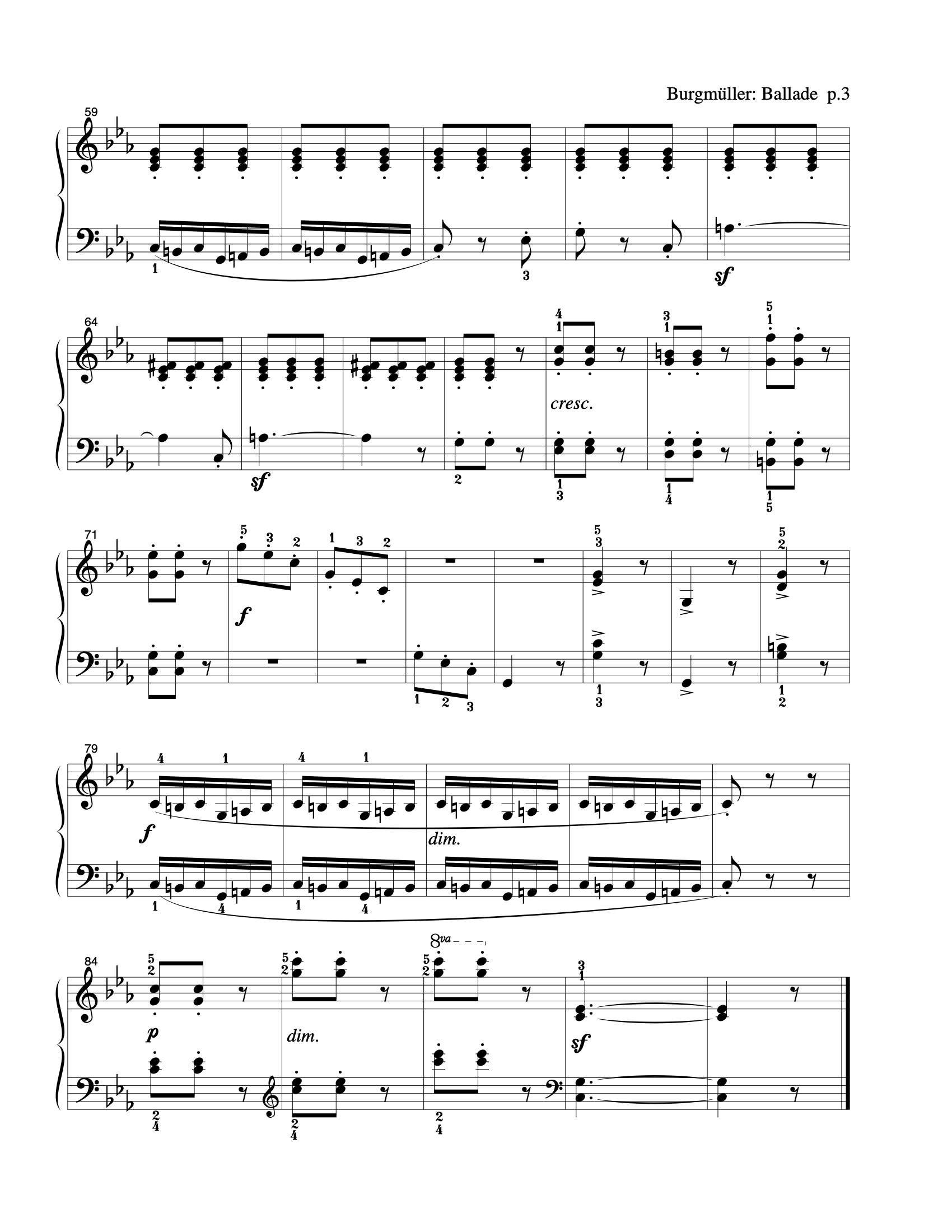 Ballade sheet music — page 3