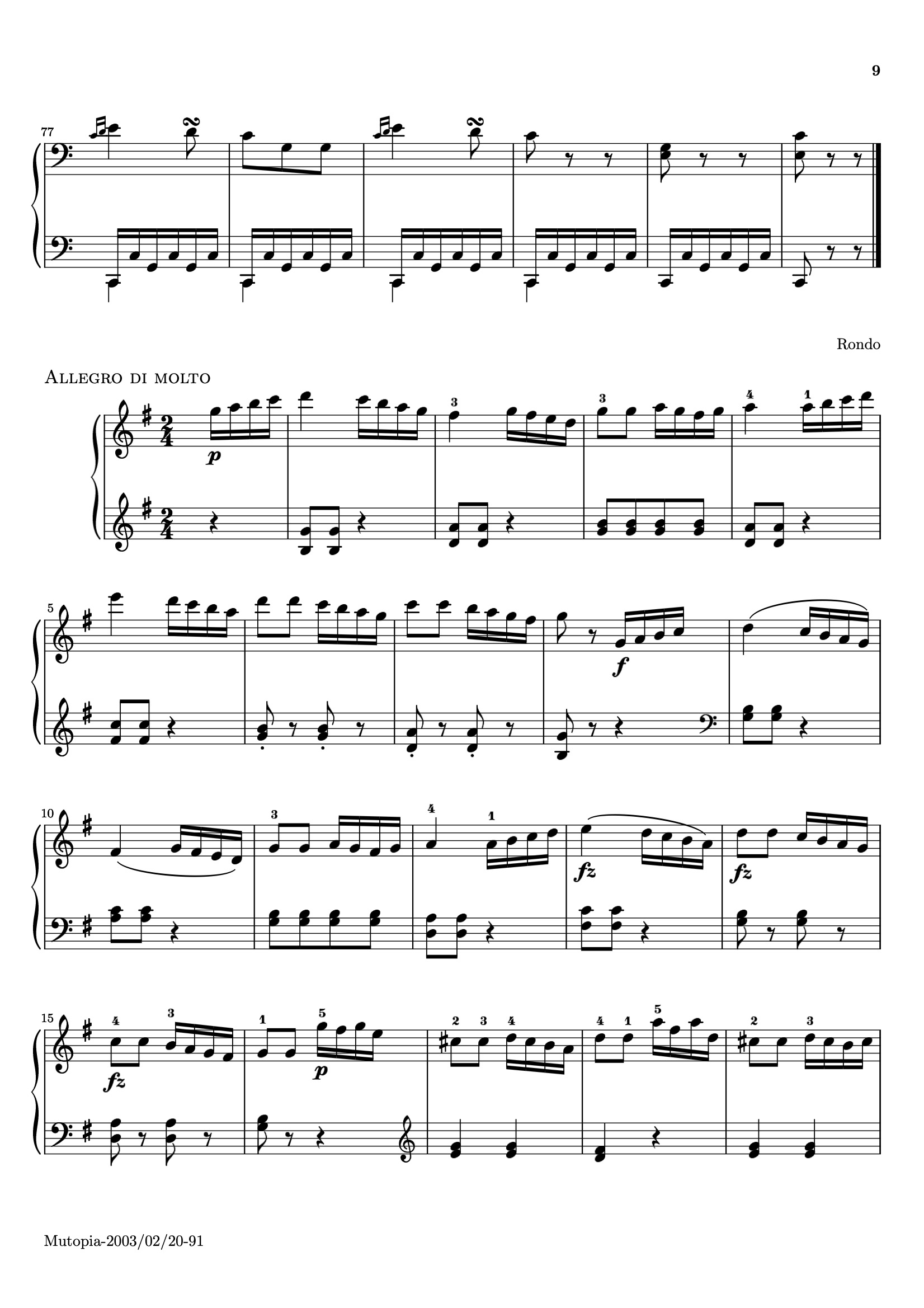 Sonatina Op. 36, No. 5 sheet music — Movement III