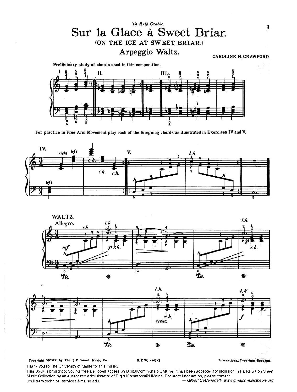 Sur la Glace à Sweet Briar sheet music — page 2