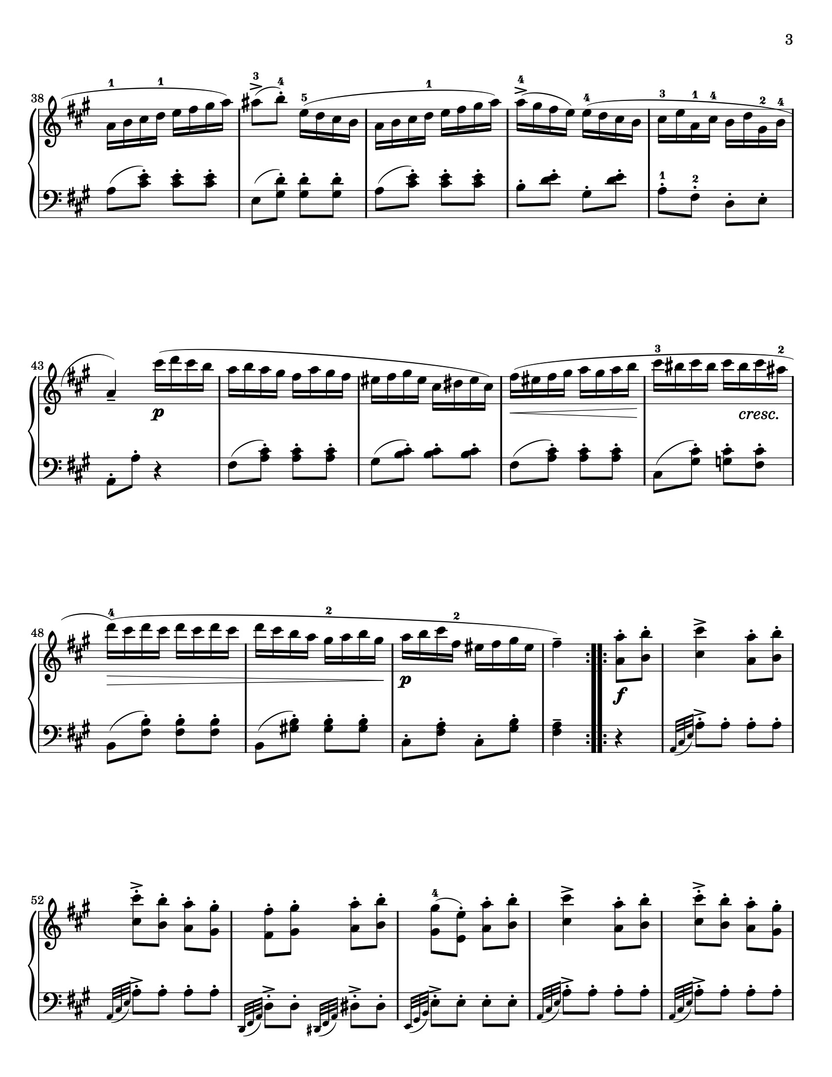 Rondo alla Turca sheet music — page 3