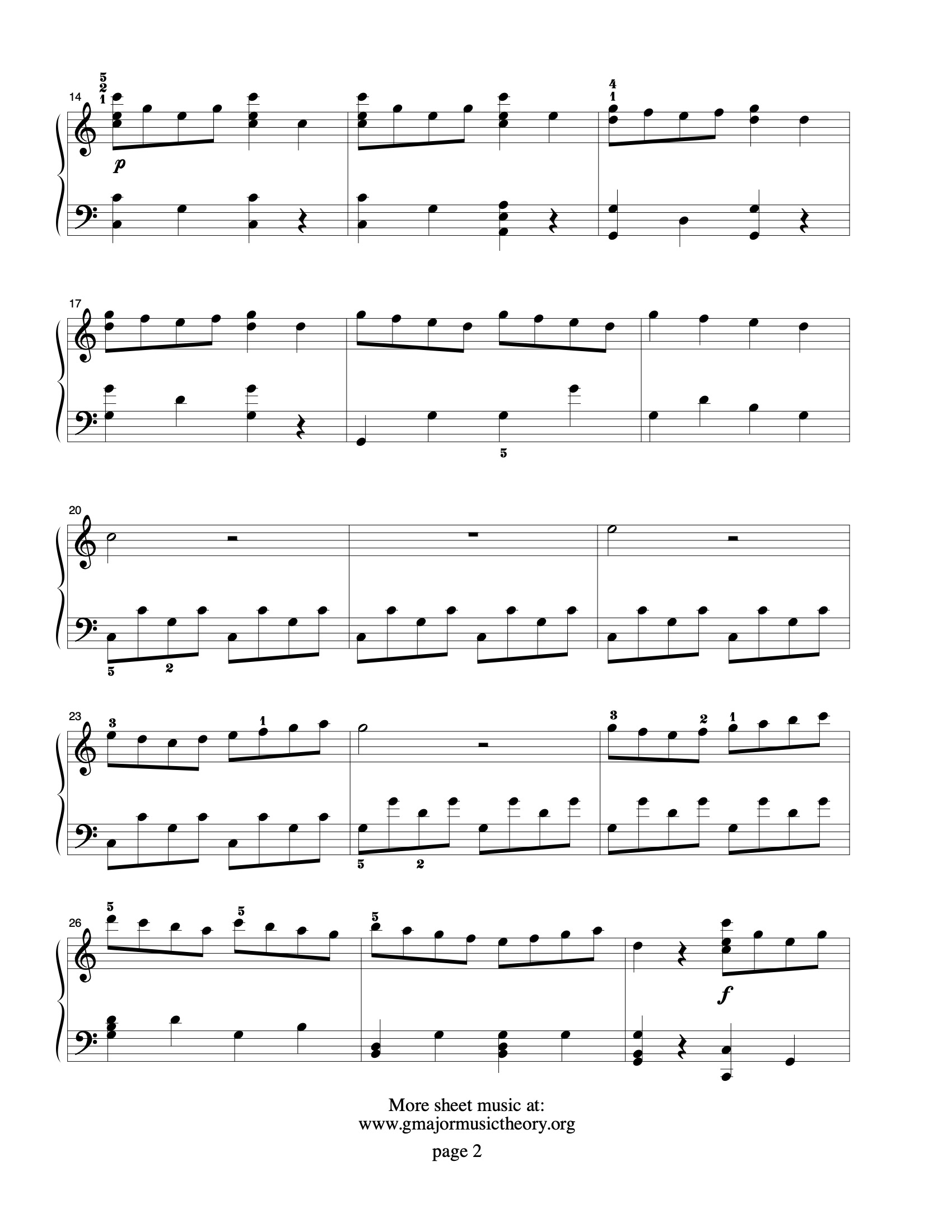 For Michelle sheet music — page 2