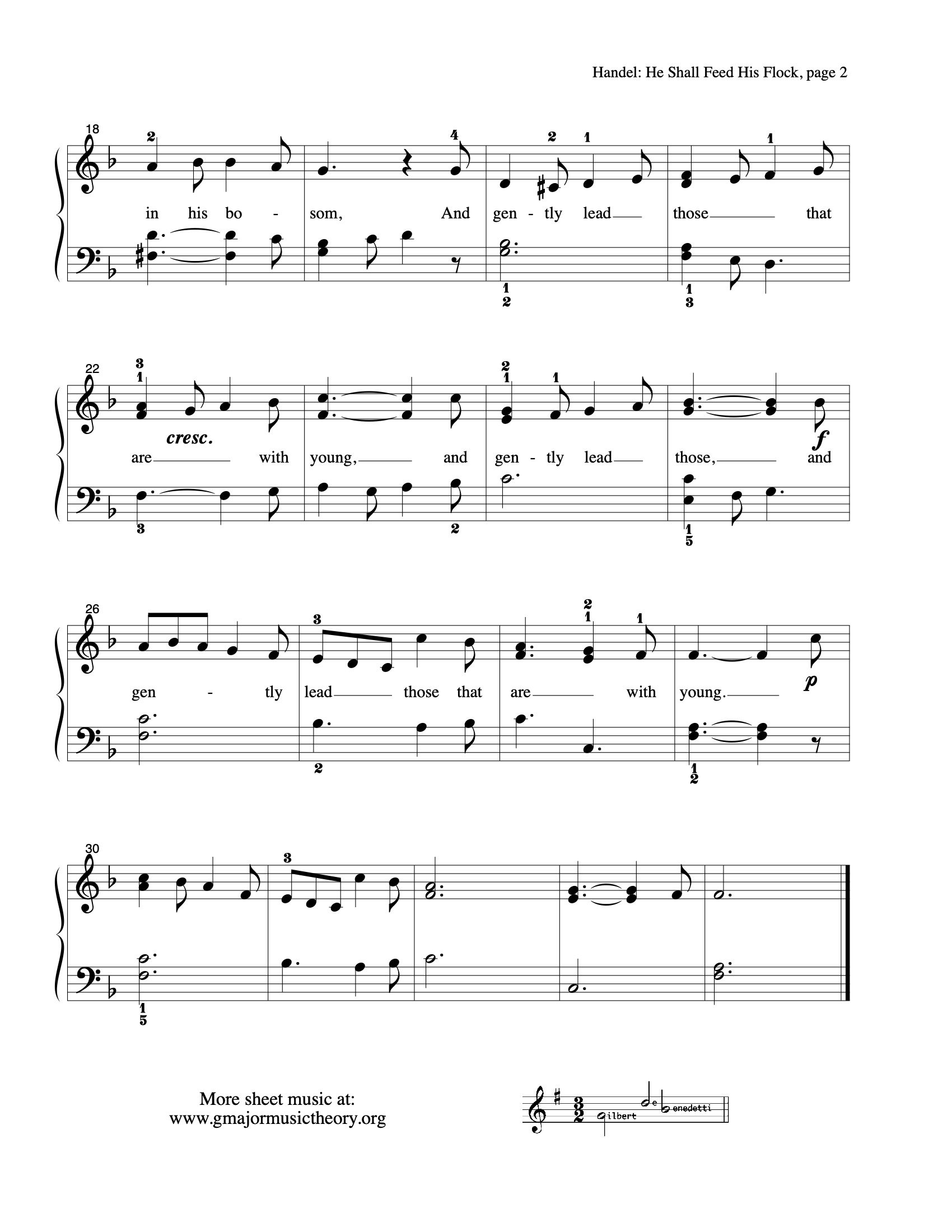 He Shall Feed His Flock sheet music — page 2