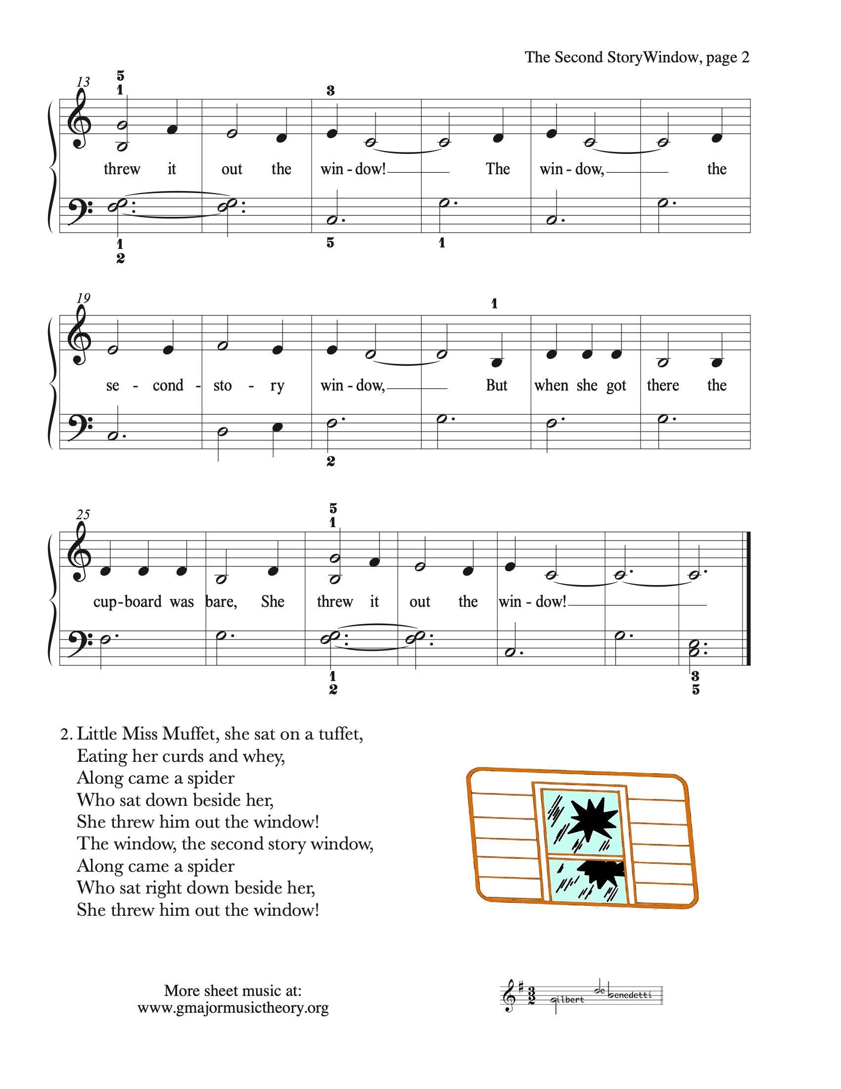 The Second Story Window sheet music page 2