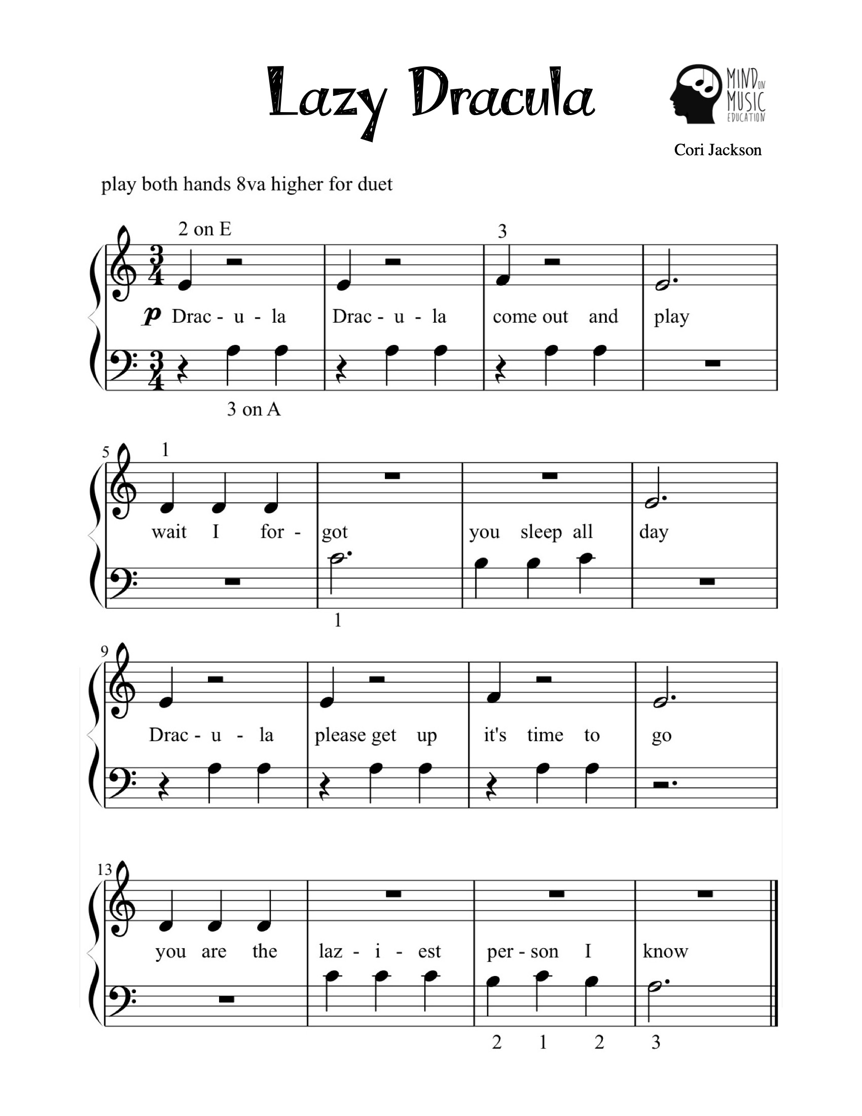 Free Piano Arrangement Sheet Music - Simple Gifts. Easy Level